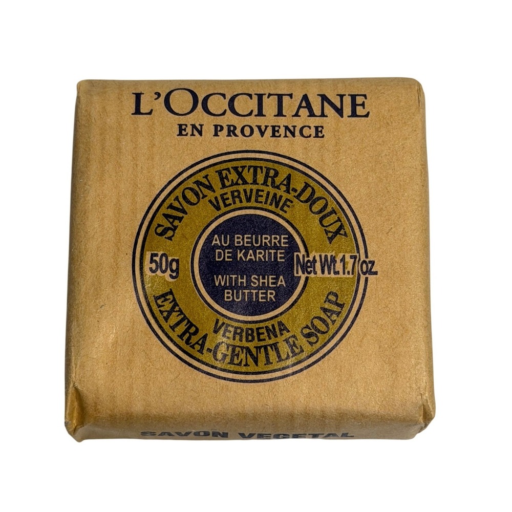 L'Occitane Shea Butter Extra Gentle Soap Verbena 1.7 oz Bar New Sealed Travel